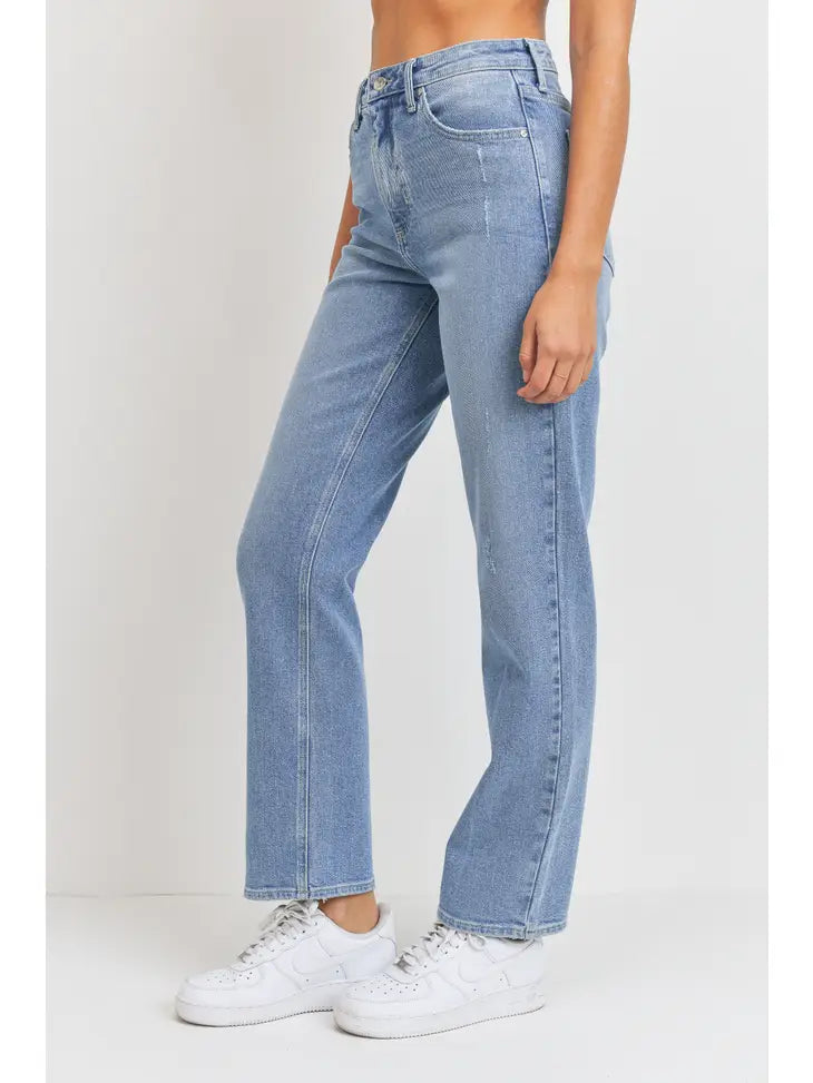 Full Length Straight Jean - Light Denim