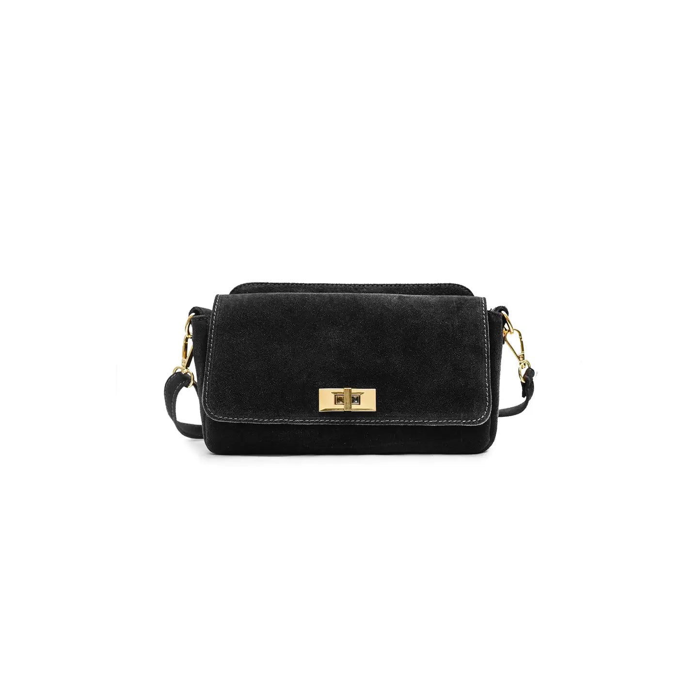 Iliane Suede Bag - Black
