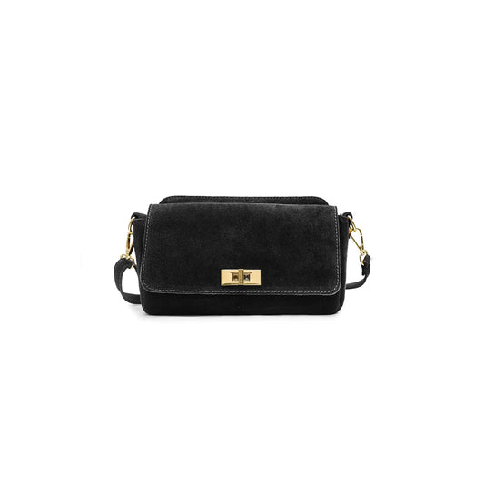 Iliane Suede Bag - Black