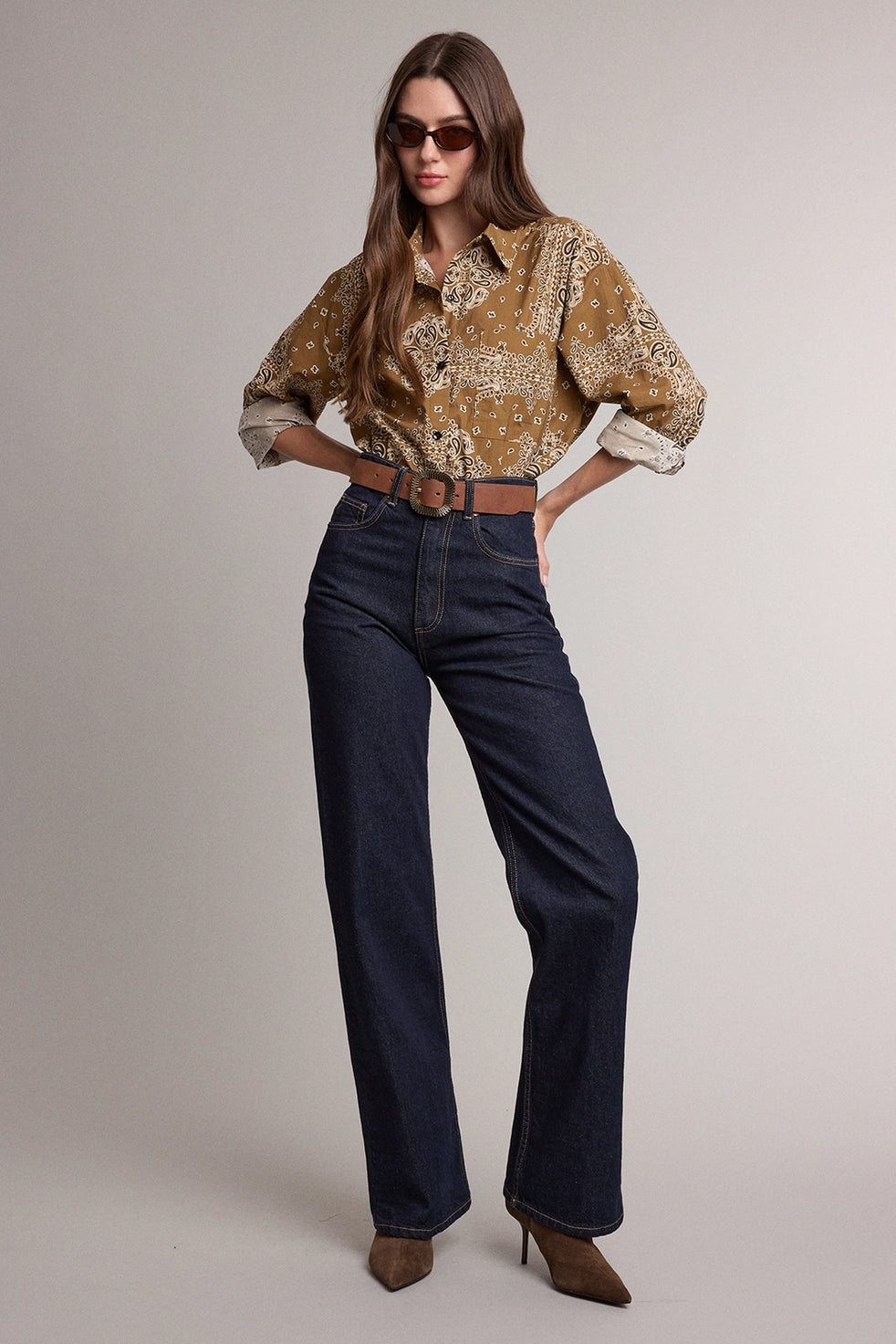 Button-Up Shirt - Bandana Print