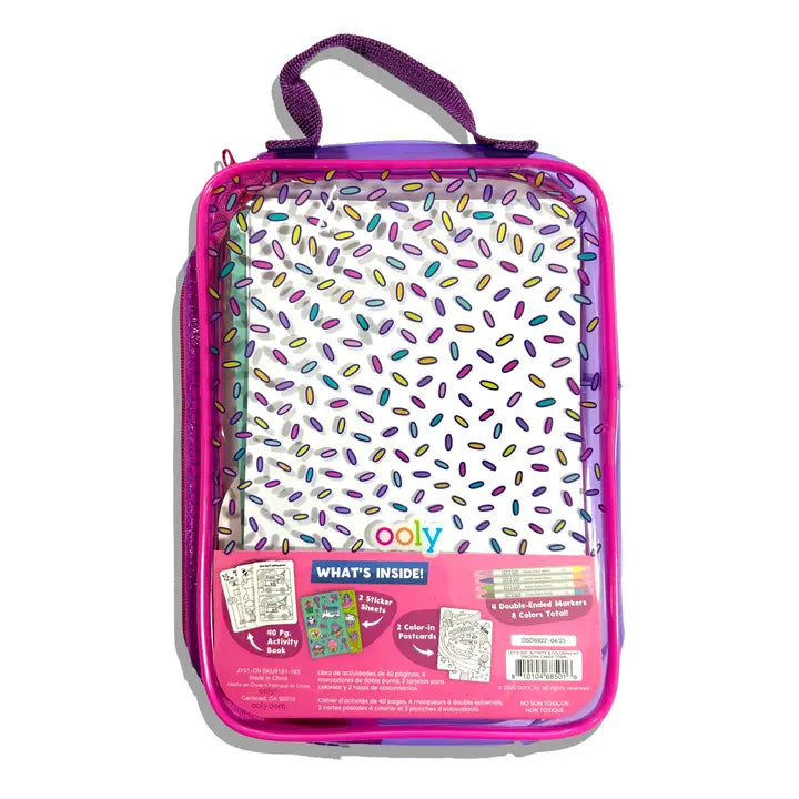 Ooly - Let's Go!: Activity & Coloring Kit - Unicorn Candy Town