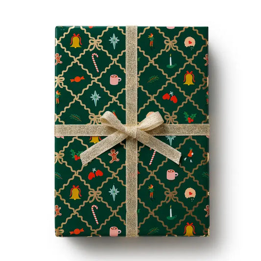Rifle Paper Co. - Wrapping Roll - Holiday Argyle