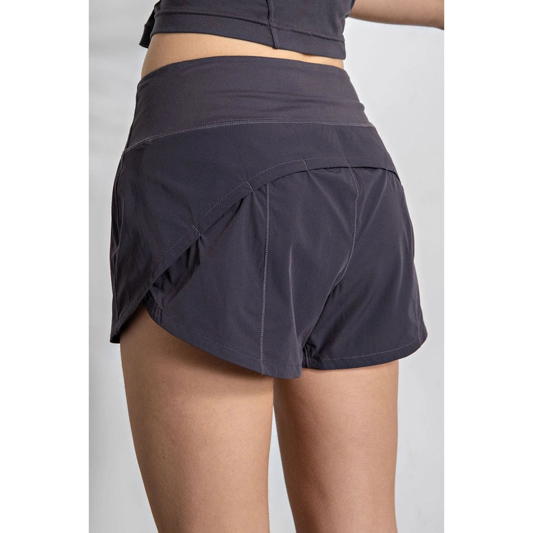 Stretch Woven Active Short - Charcoal