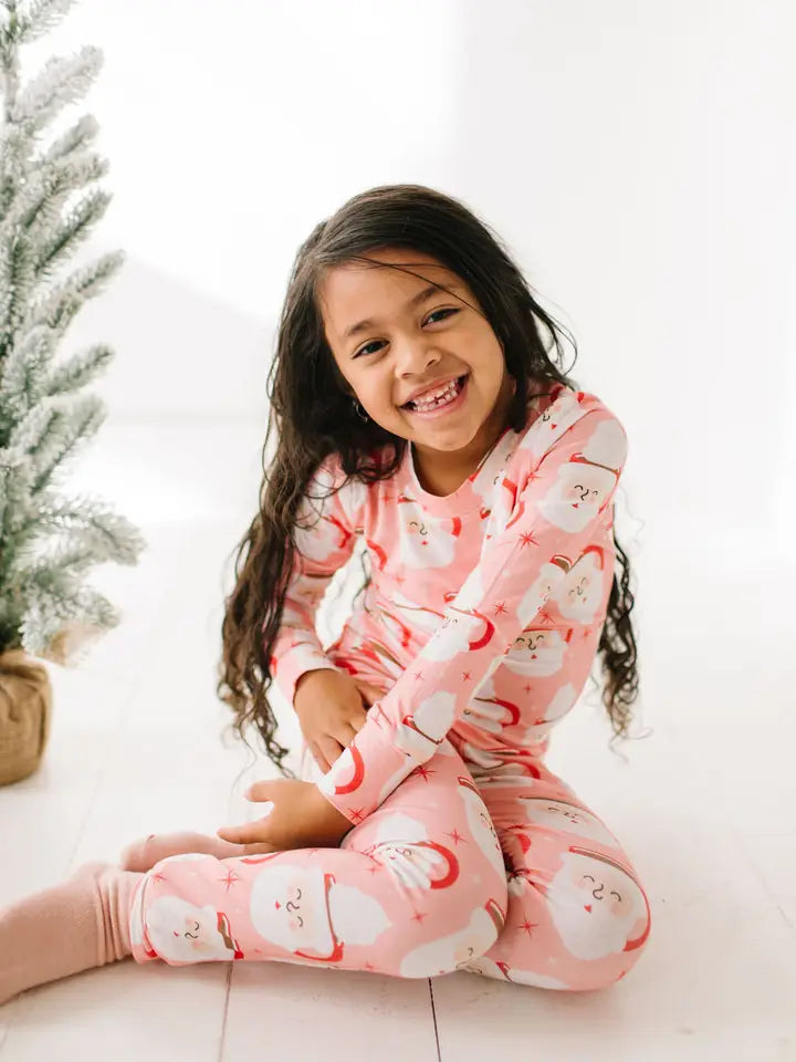 Two Piece Holiday Pajama Set - Santa Cocoa