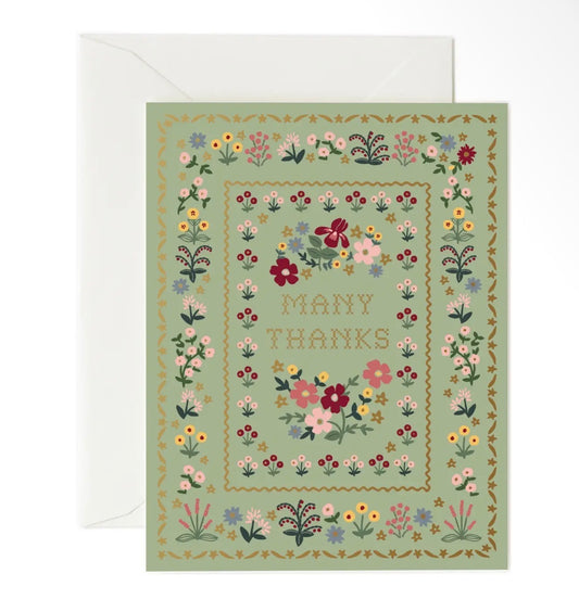 Rifle Paper Co. - Thank You Card - Moss