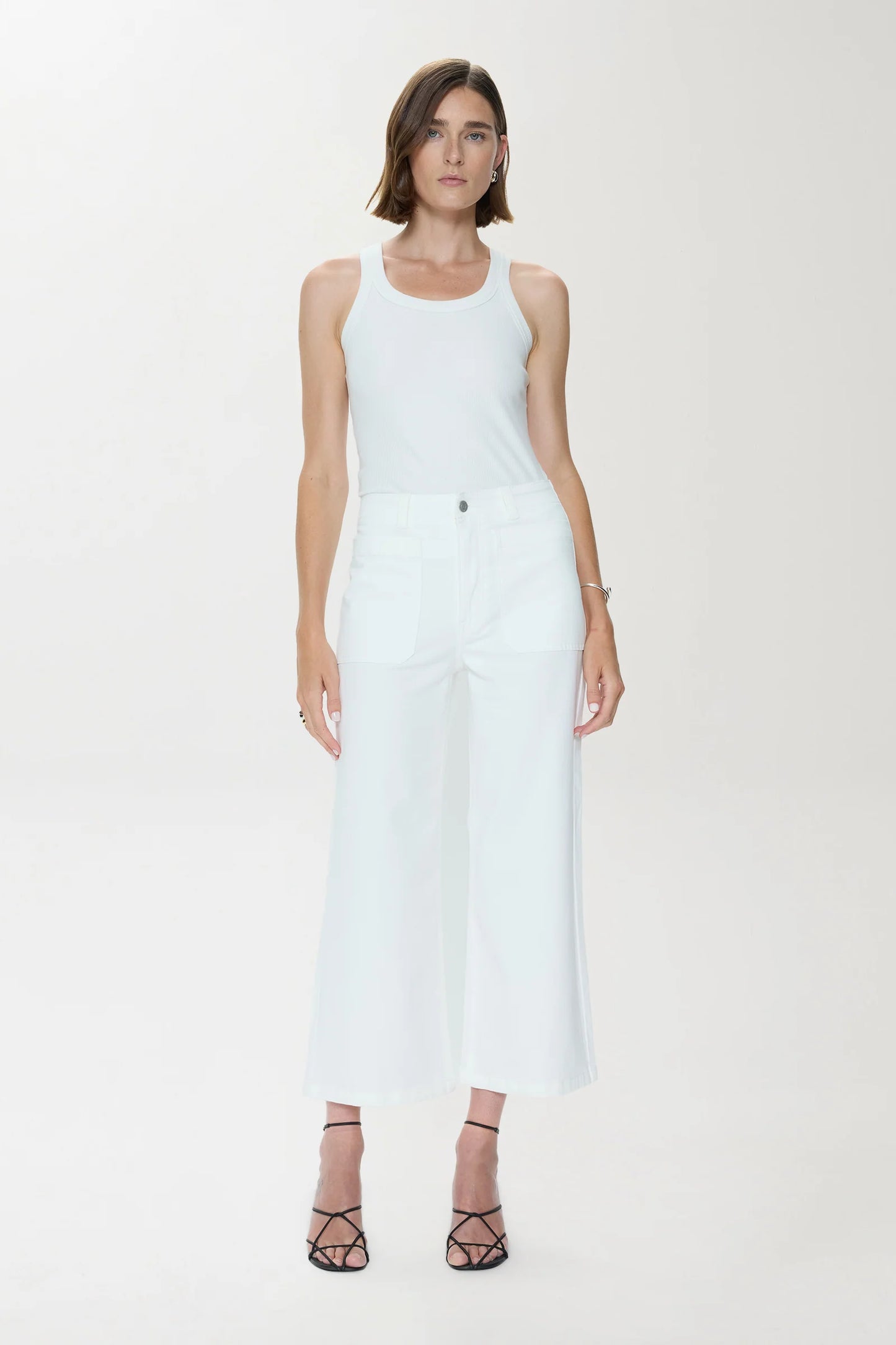 Pistola - Zooey Patch Pocket Utility Pant - Le Blanc