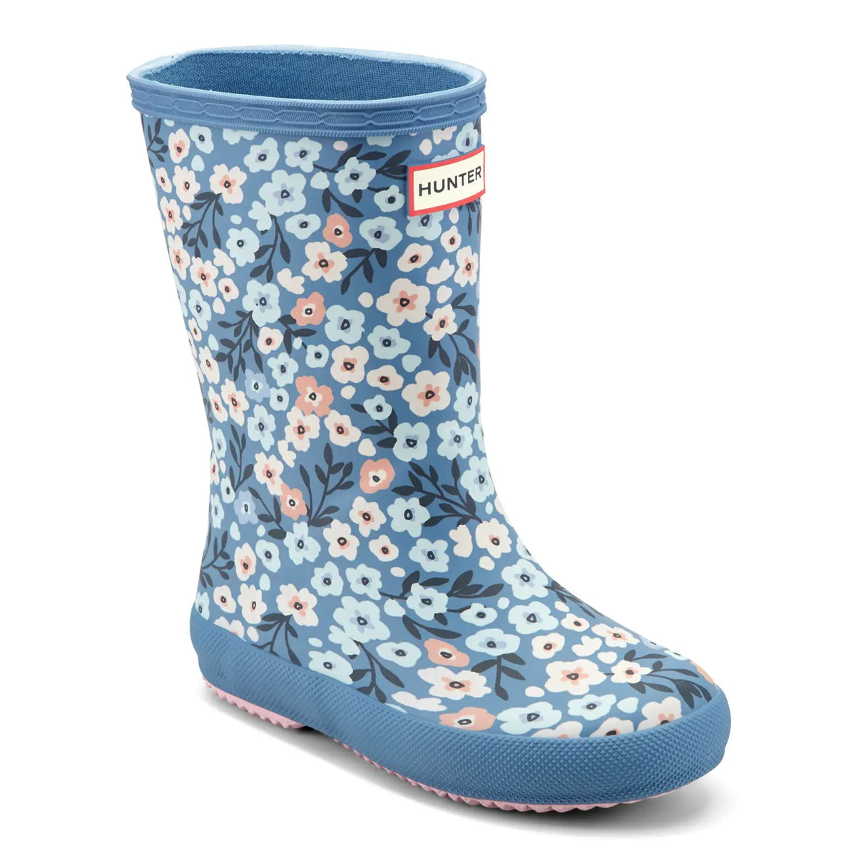 Hunter Boots - Classic Waterproof Boot - Blue Floral
