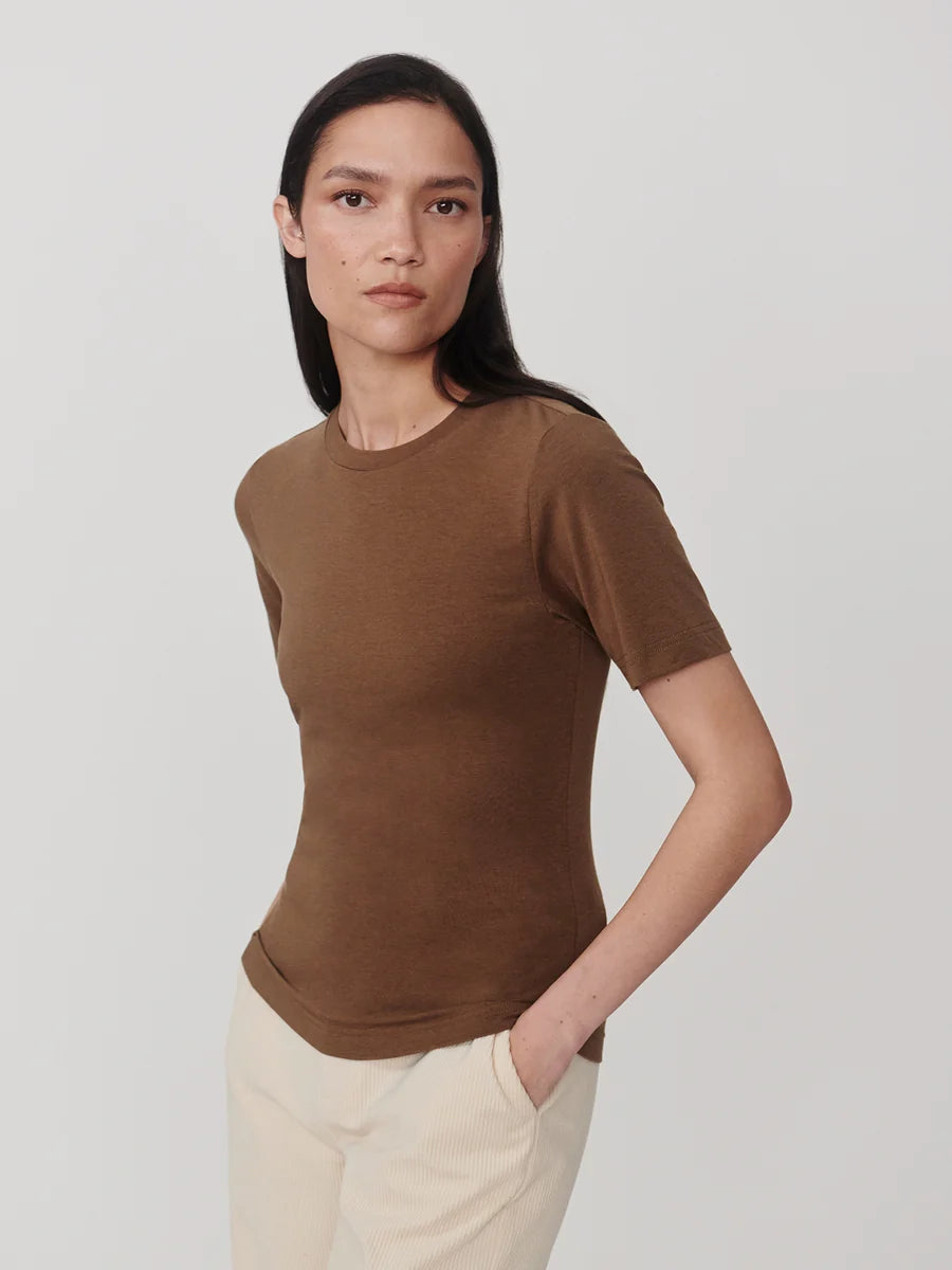 Varley - Regina Fitted Tee - Teak Olive