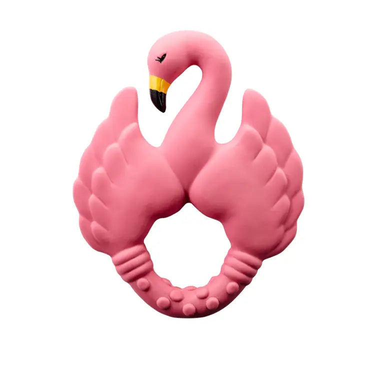 Natruba - Natural Rubber Teether Flamingo - Pink