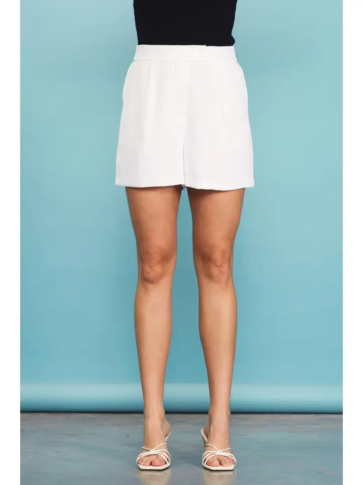 Tailored Shorts - White