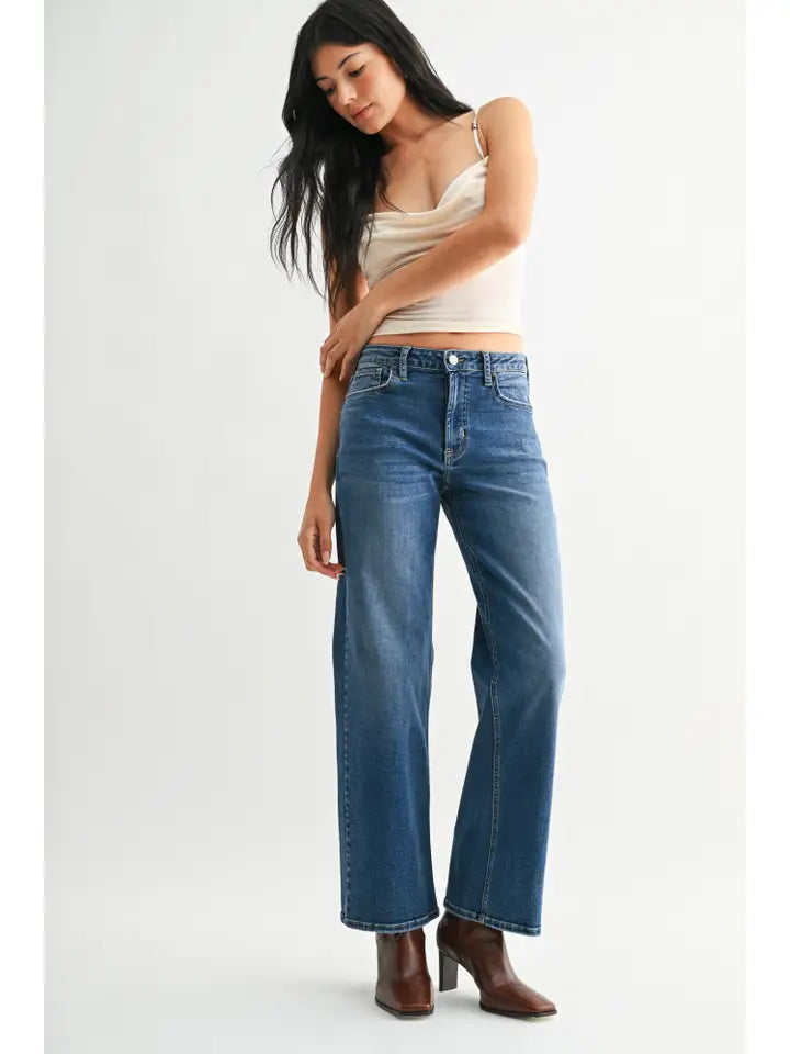 Full Length Straight - Medium Denim