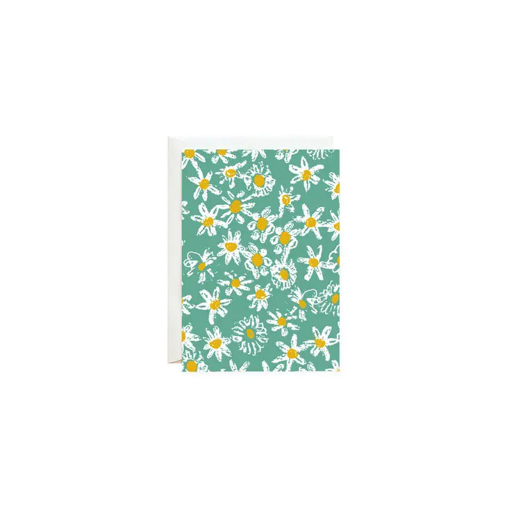 Green Daisy Fields - Petite Card