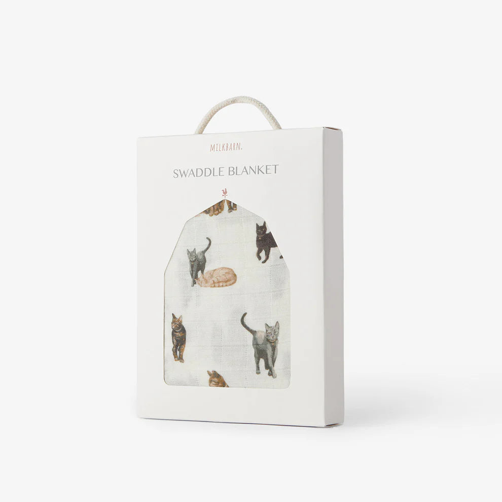 Milkbarn - Organic Swaddle - Cat