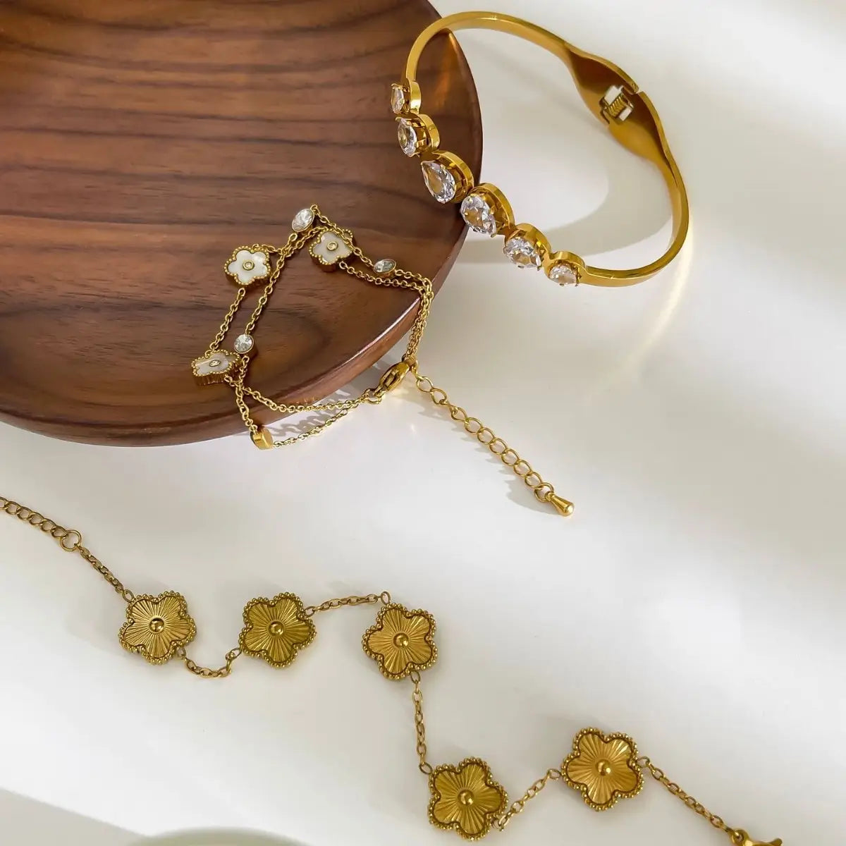 Gold Floral Bracelet
