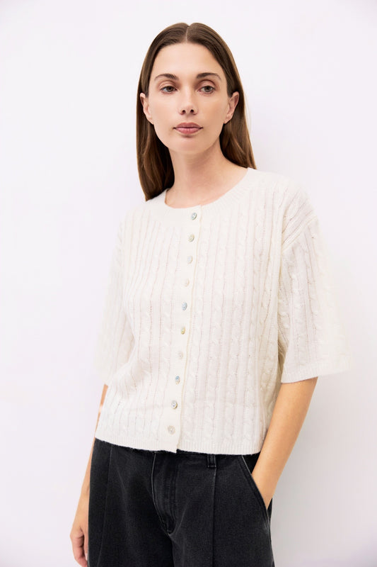 The Poppy Cardigan - Cream