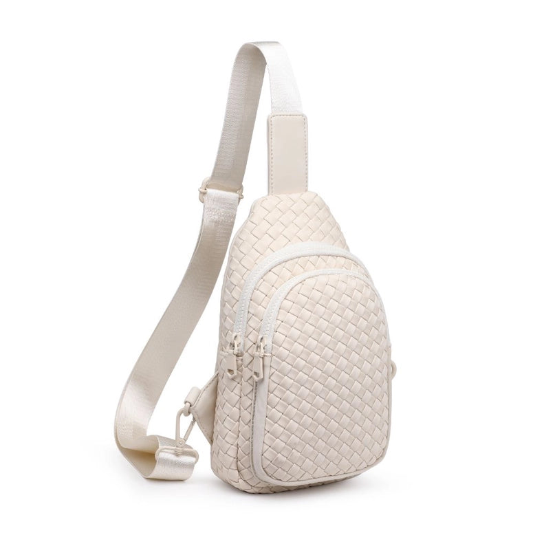 Beyond The Horizon - Woven Neoprene Sling Backpack - Bone