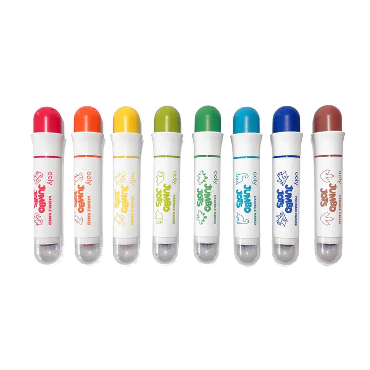 OOLY - Jumbo Jots Dual Tip Dinosaur Markers - Set of 8