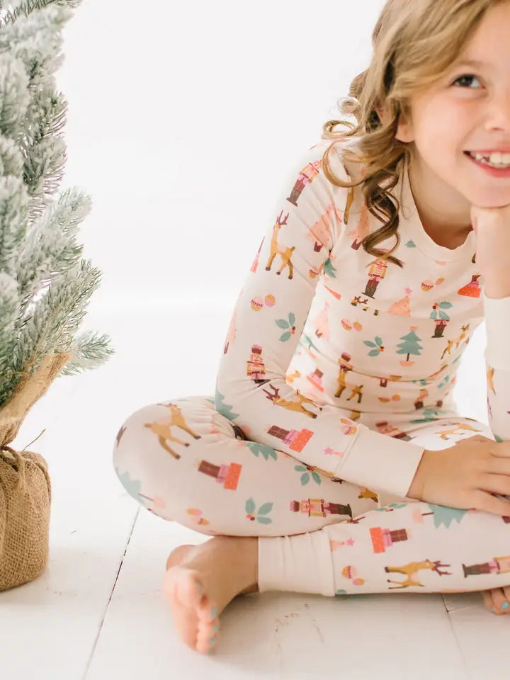 Two Piece Holiday Pajama Set - Nutcracker