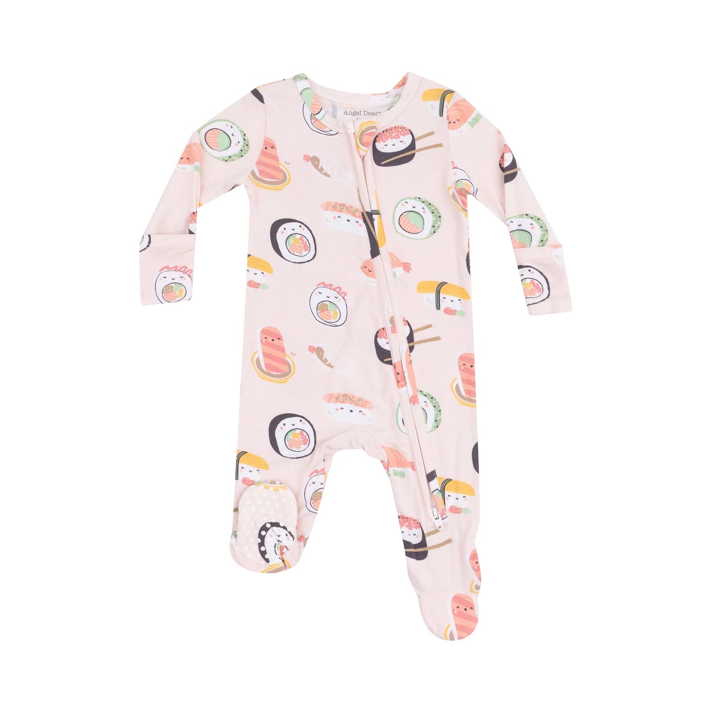 Two Way Zipper Footie - Sushi - Pink