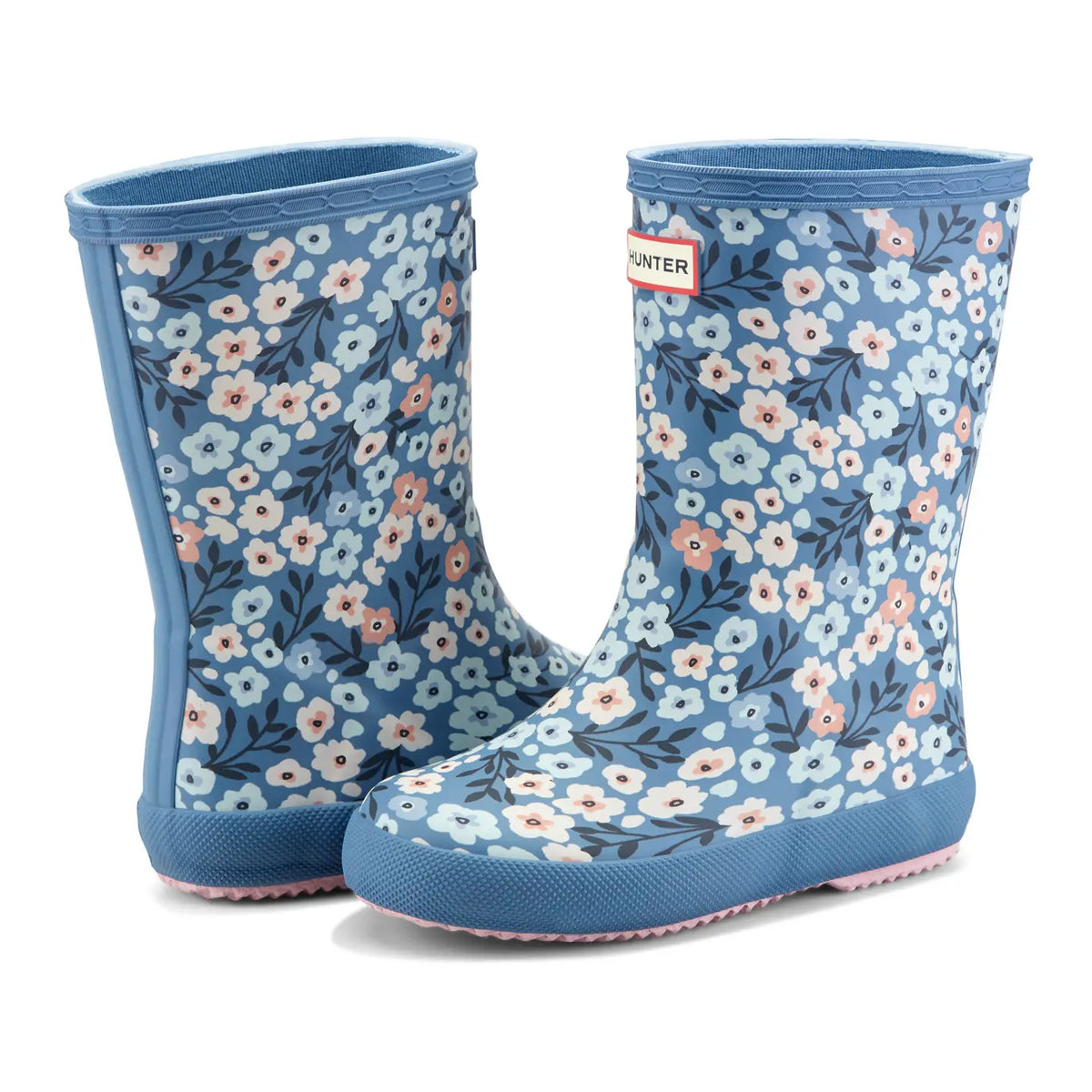 Hunter Boots - Classic Waterproof Boot - Blue Floral
