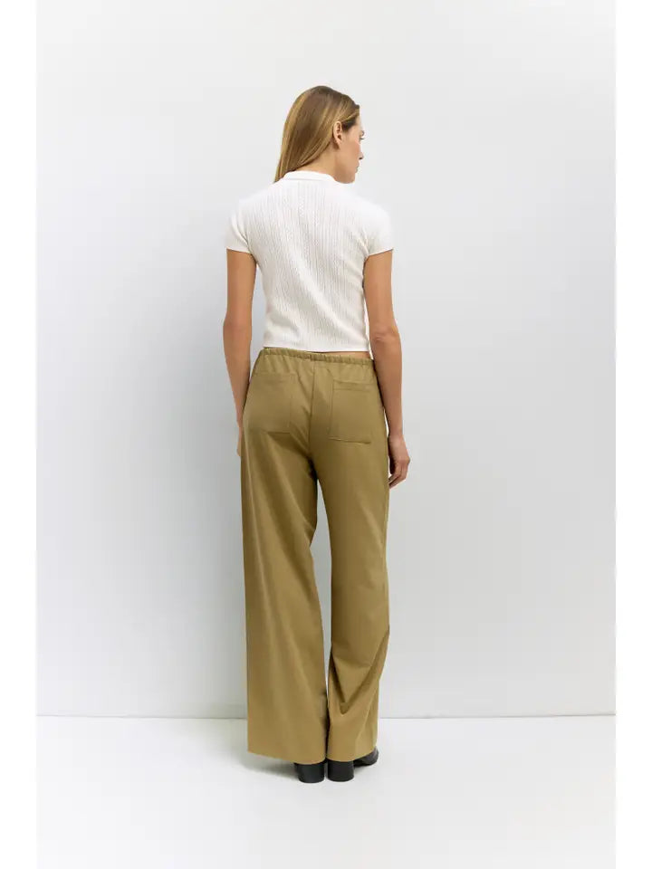 Pointelle Knit Button Down Top - Ivory