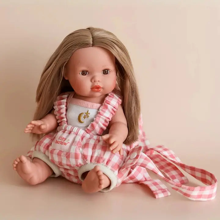 Tiny Harlow - Doll Carrier - Pink Gingham