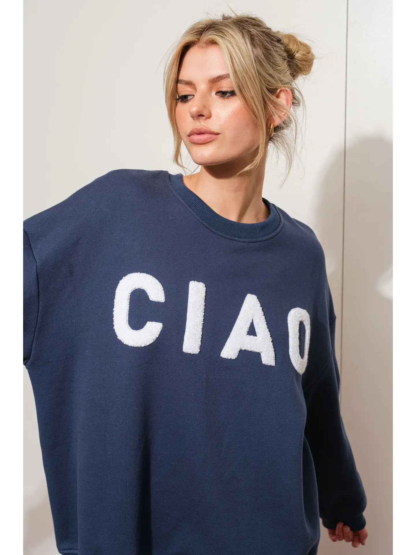 Ciao Patch Sweatshirt - Navy