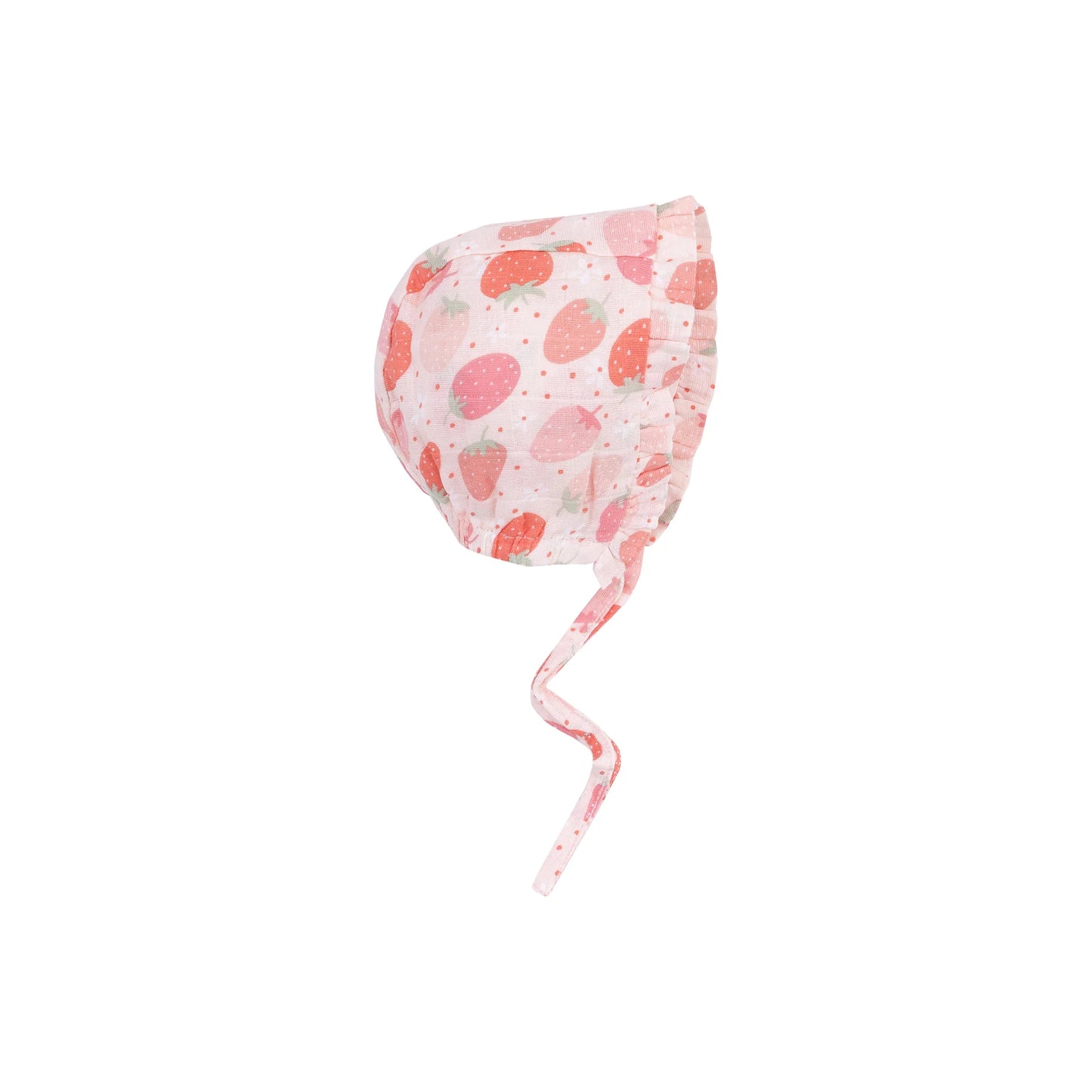 Ruffle Bonnet - Strawberry Bliss