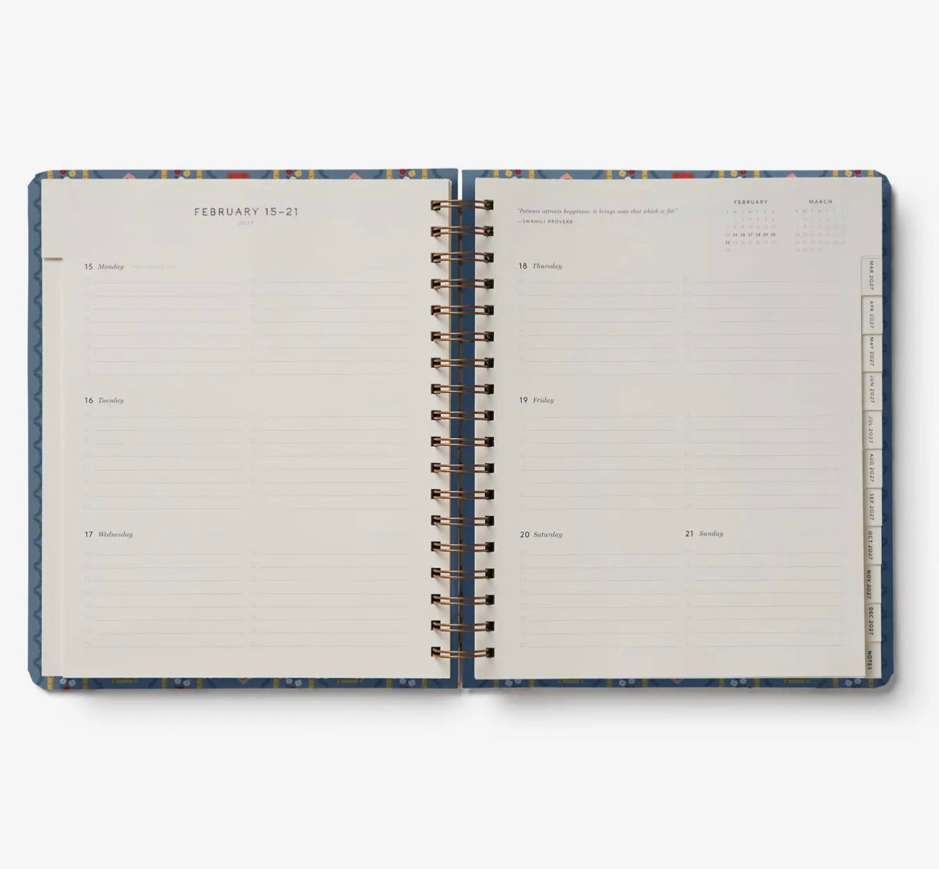 Rifle Paper Co. - 2027 17-Month Academic Hardcover Spiral Planner -  Schoolhouse