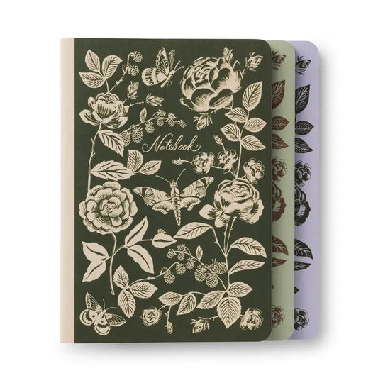 Rifle Paper Co. - Assorted Set of 3 Notebooks - English Rose