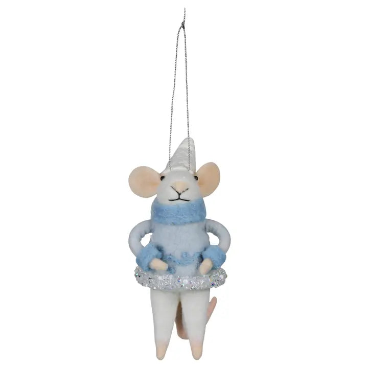 Wintertime Mice Ornament, Felt