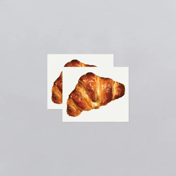 Tattly - Croissant Tattoo Pair