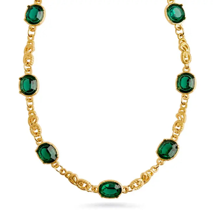 Tiffany Emerald Nouveau Necklace