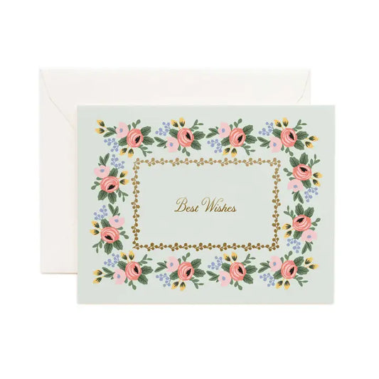 Rifle Paper Co. - Best Wishes Card - Rosa