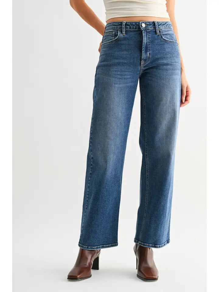 Full Length Straight - Medium Denim