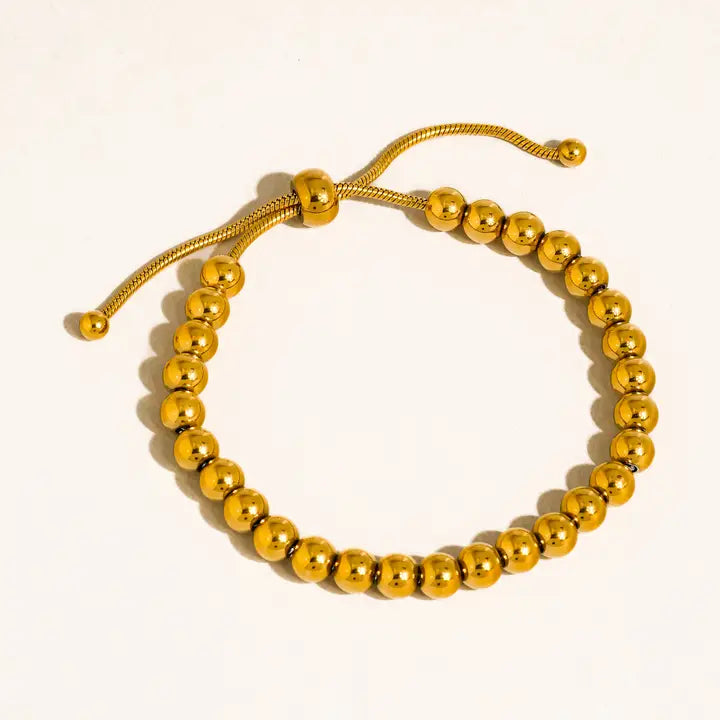 Liliane 18K Gold Non-Tarnish Beaded Bracelet - Yellow Gold