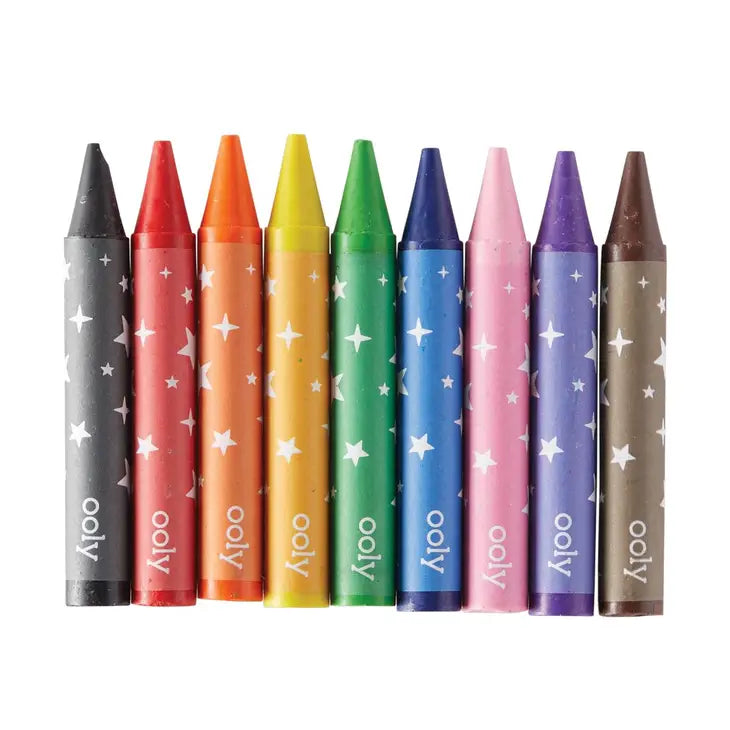 OOLY - Carry Along Crayon + Coloring Book Kit - Sea Life - Set of 10
