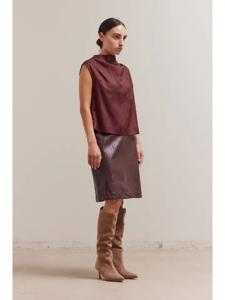 Grade + Gather - Seer Mock Neck Tank - Port