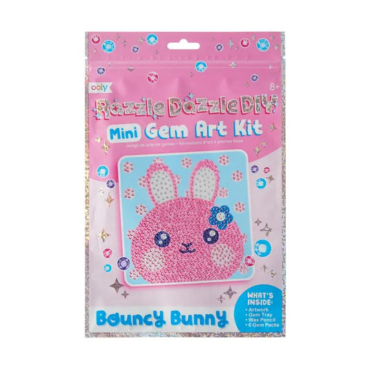 OOLY - Razzle Dazzle D.I.Y. - Mini Gem Art Kit - Bouncy Bunny