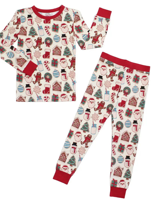 Emerson + Friends - Milk + Cookies Christmas Bamboo Pajama Set