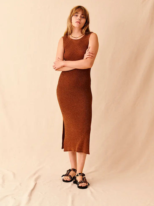 Sierra Knit Dress - Brown