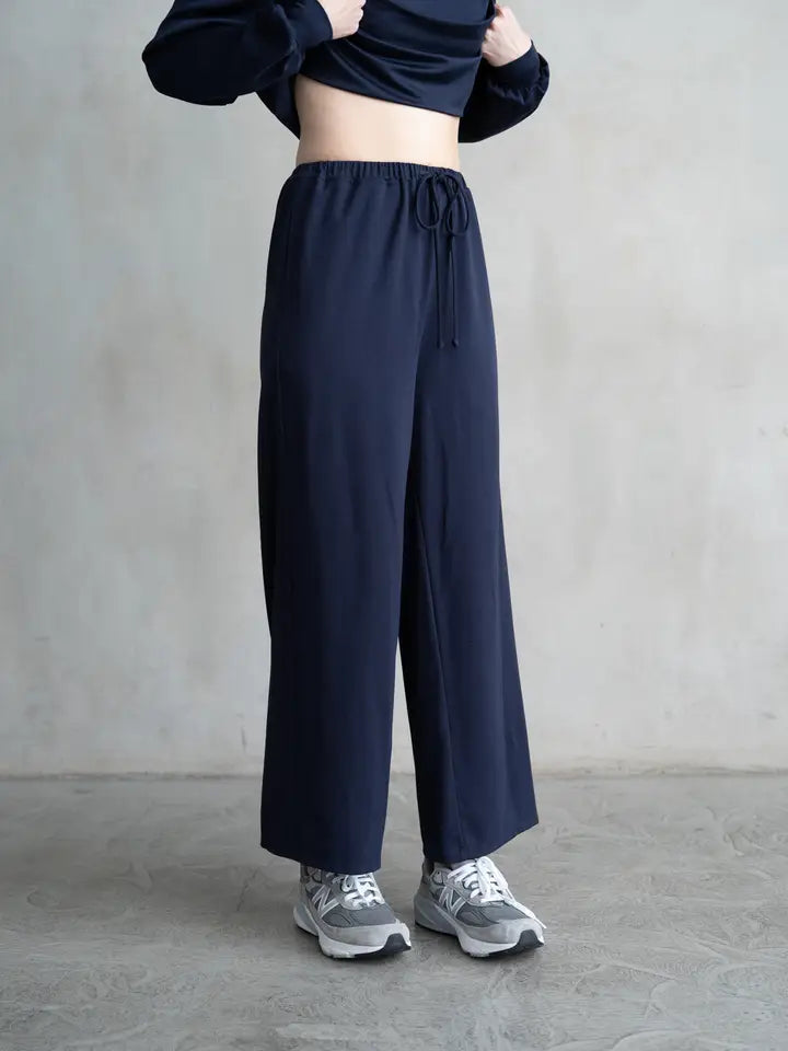 Wide Leg Lounge Pants - Slate Navy