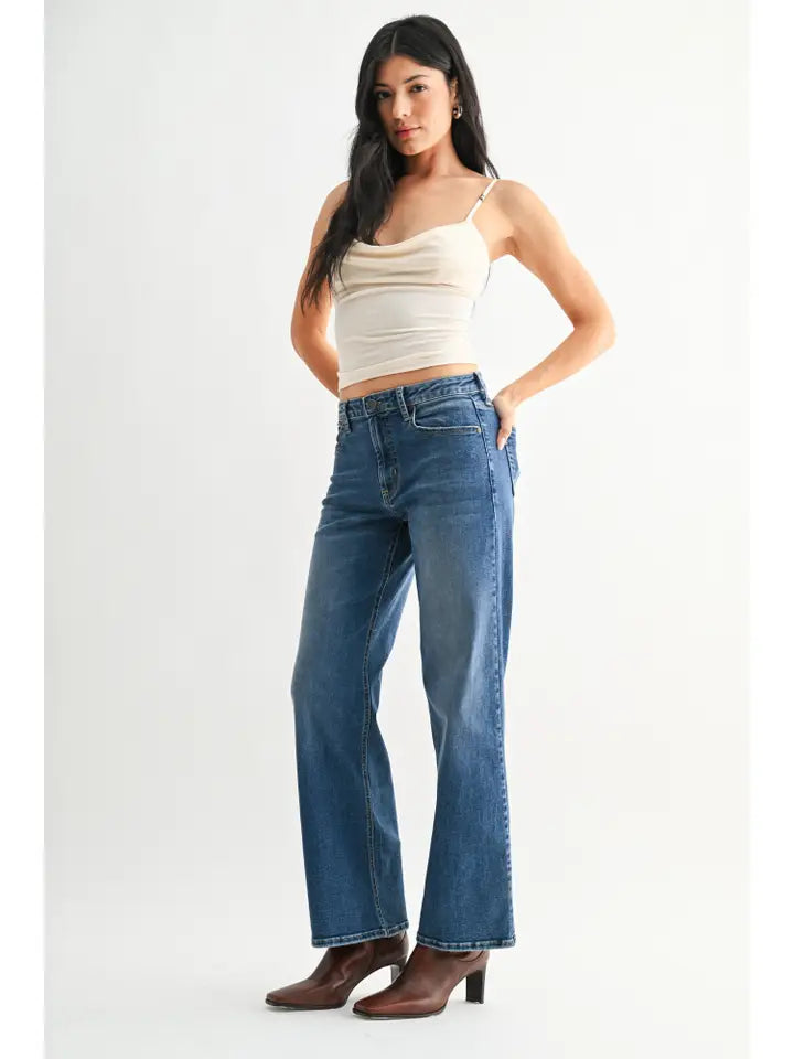 Full Length Straight - Medium Denim