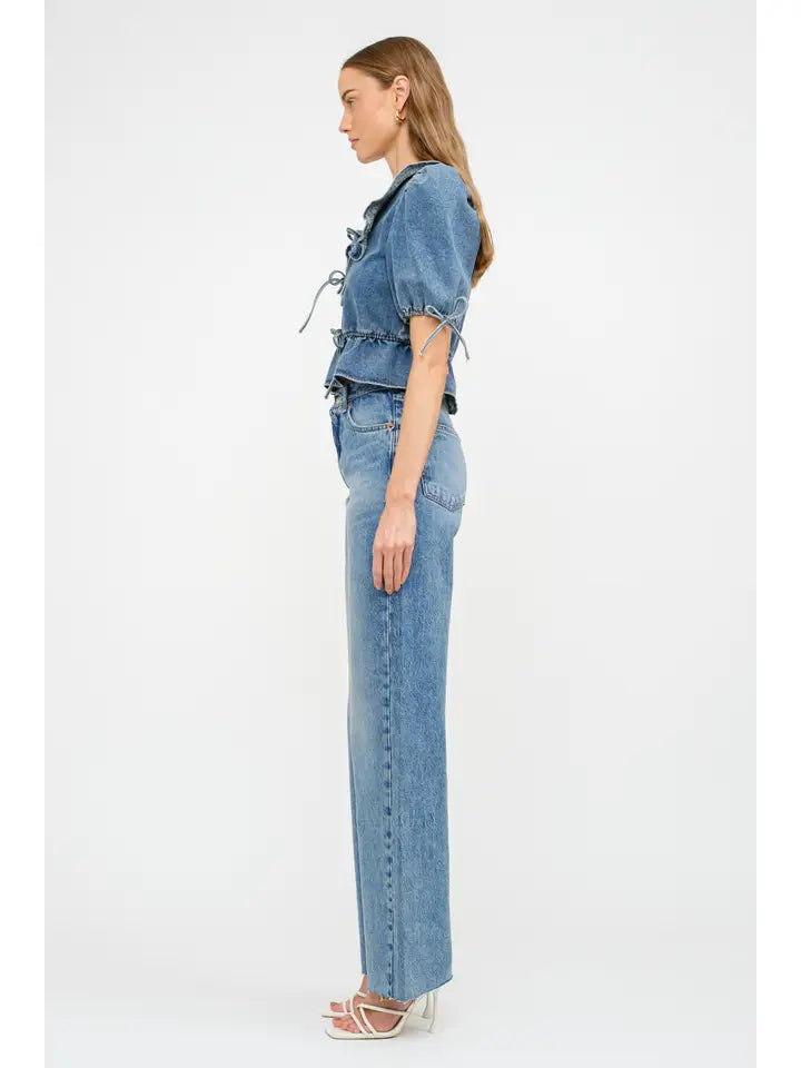 Bridget Blouse - Medium Wash