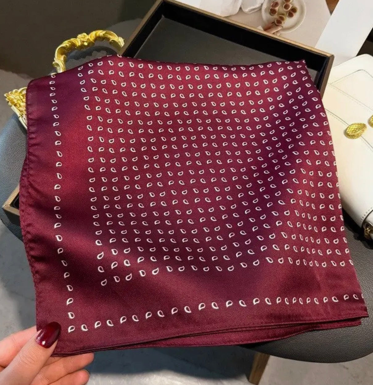 Silk Scarf - Bay