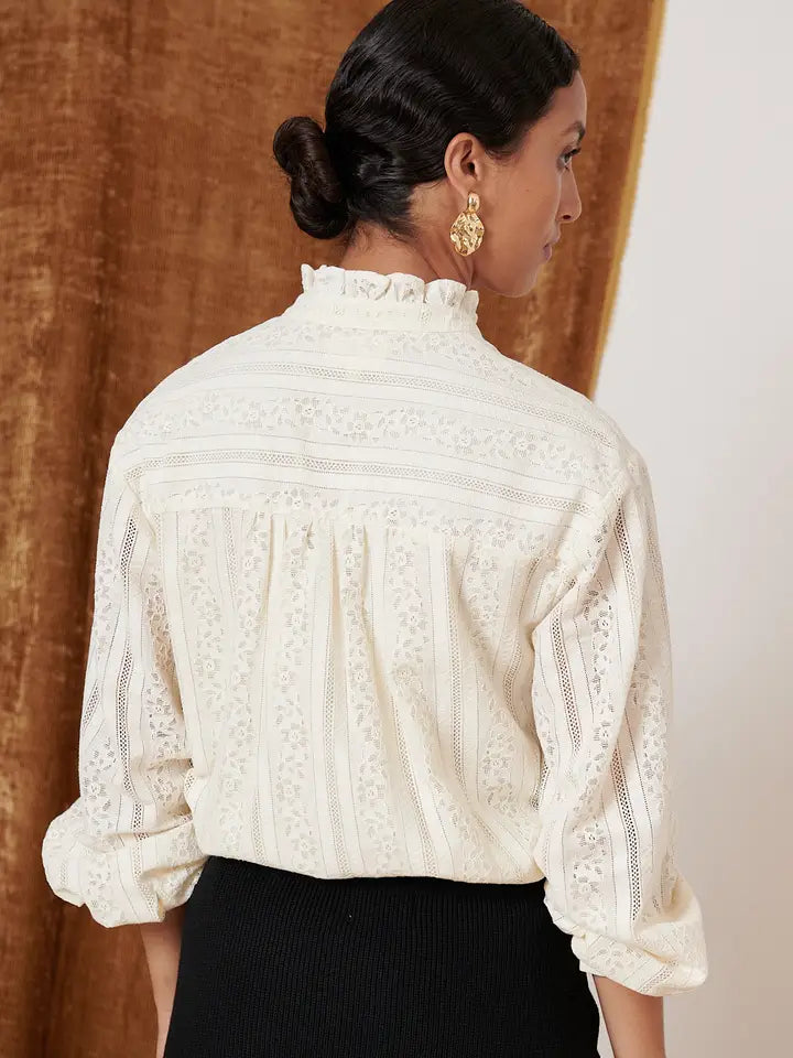 Lace Blouse Terri - Ecru