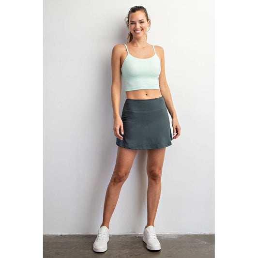 Butter Basic Skort - Smoked Spruce