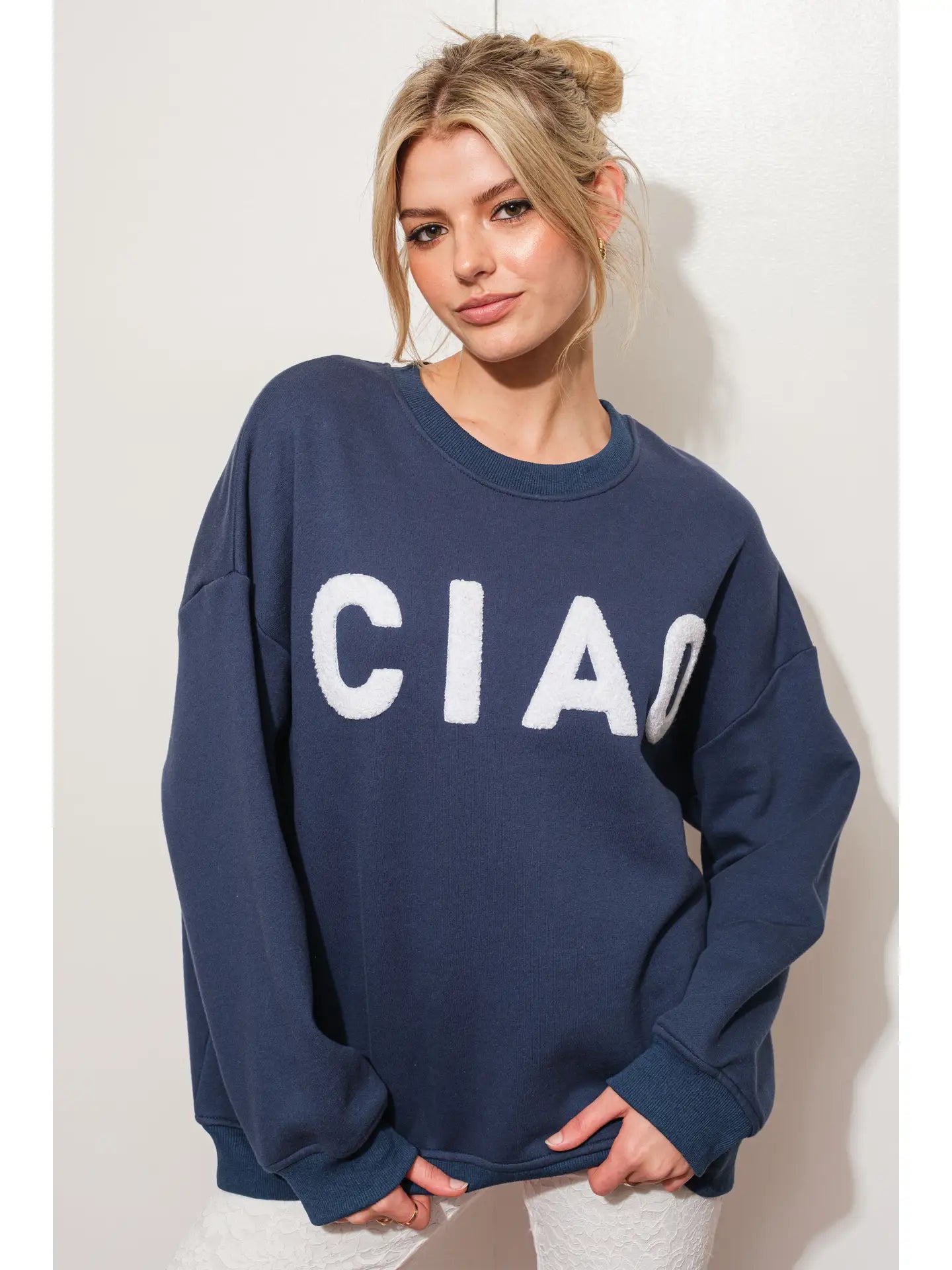 Ciao Patch Sweatshirt - Navy