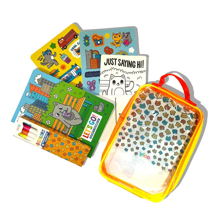 Ooly - Let's Go!: Activity & Coloring Kit - Kitty In The City