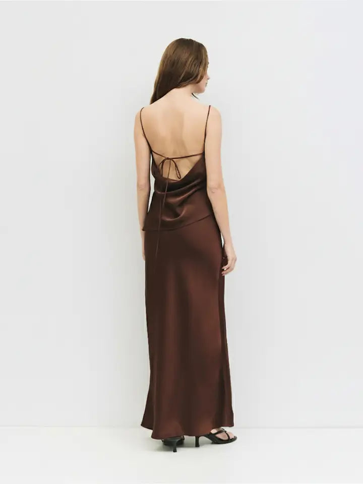 The Elena Skirt - Brown